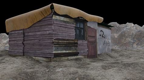 2 Room Shanty House 3D model | CGTrader