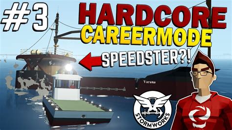 Rescuing A FISHING BOAT SPEEDSTER EP3 Hardcore Stormworks Career