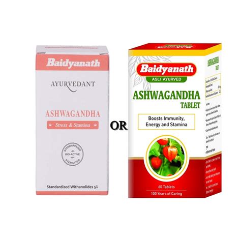 description baidyanath ashwagandha tablet 60tabs dosage 1 tablet twice ...