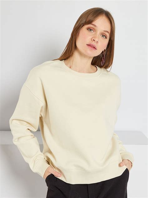 Sweat Oversize Beige Kiabi 10 00