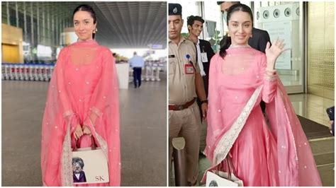 Shraddha Kapoors Blush Pink Anarkali Is The Perfect Elegant Look For