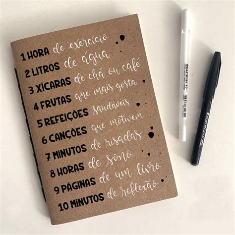 Caderno Artesanal 15x21cm Frase Minhas Metas Para 2023 Elo7