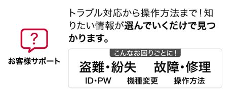 お問い合わせ お客様サポート Nttドコモ