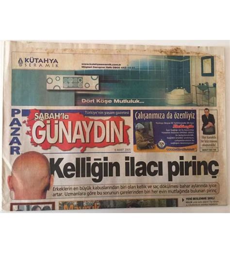 Sabah Gazetesi G Nayd N Eki Mart Kelli In Lac Pirin