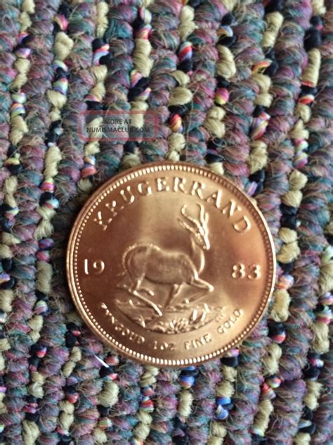 1983 One Troy Ounce Gold Krugerrand 1oz Fine Gold