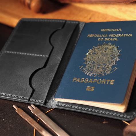 Porta Passaporte De Couro Personalizado Elo7 Produtos Especiais