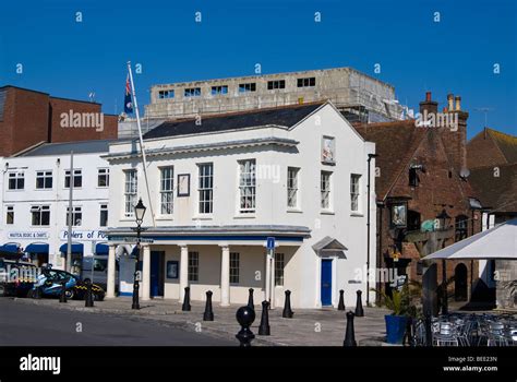 Poole Quay In The Old Town Area Of Poole Dorset England Stock Photo