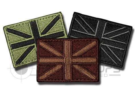 Union Flag Jack Velcro Backed Patch Embroidered Woven Subdued Ebay