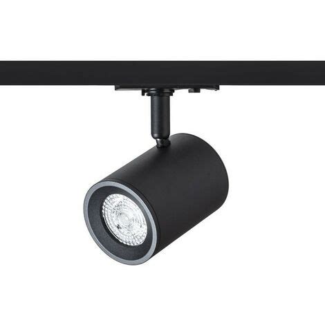 Spot CADENZA pour rail triphasé noir 230V LED GU10 10W