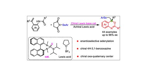 Chiral Lewis Base Catalyzed Enantioselective Selenocyclization Of