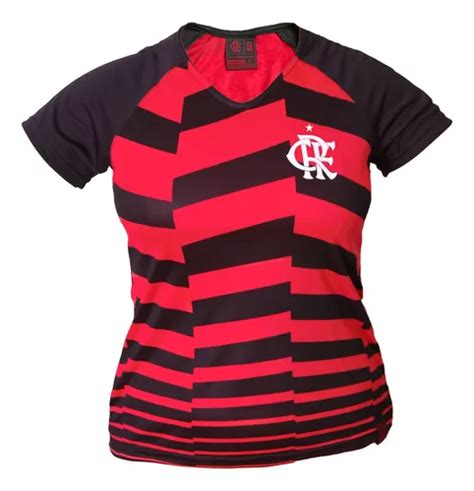 Camisa Flamengo Feminina Dry Rubro Negra Verão 2024 Parcelamento