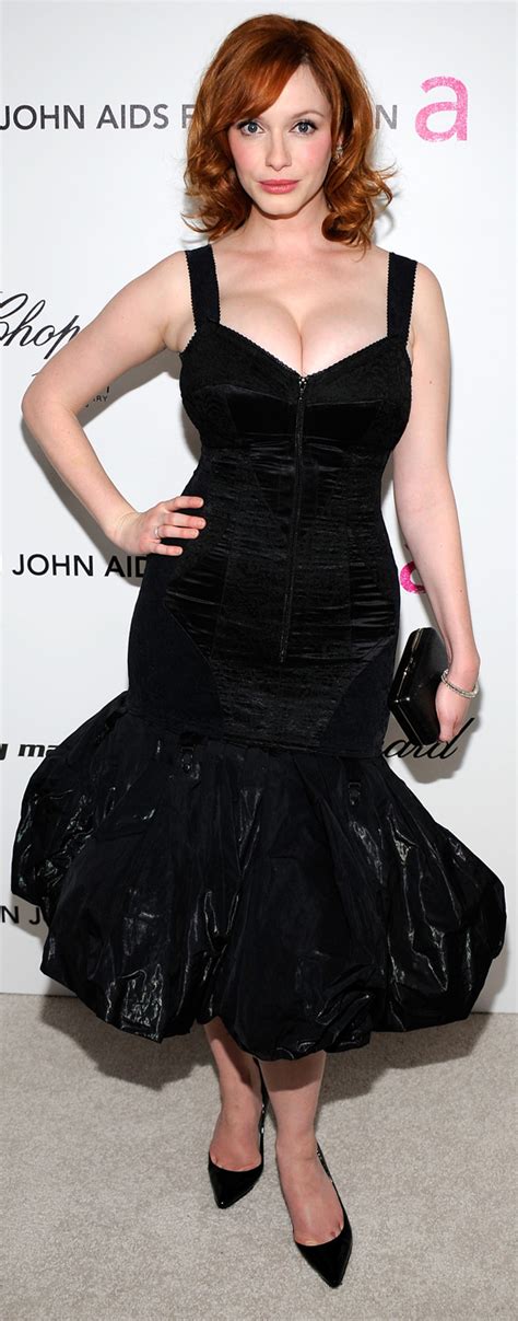 Christina Hendricks Black Dress