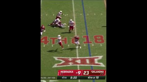 D J Grahams One Handed Interception In Oklahoma Vs Nebraska ¶ One Of