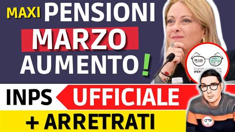 Ultimora Inps⚠️ Ufficiale Pensioni Marzo 2023 Aumenti Arretrati E Conguagli Arrivano A Marzo