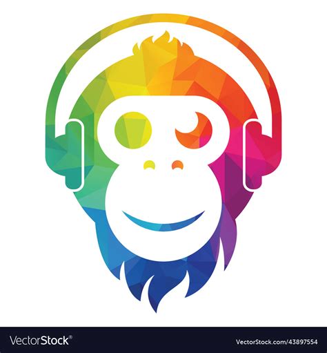 Monkey logo design Royalty Free Vector Image - VectorStock