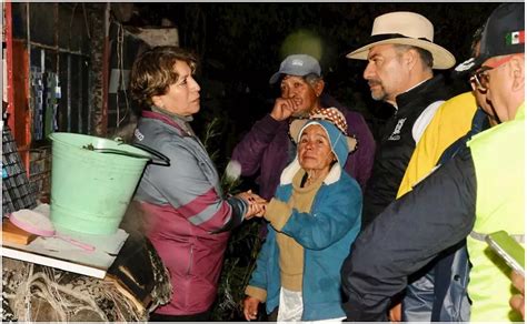 Delfina G Mez Visita Zona Inundada En Chalco Vecinos Exig An Su