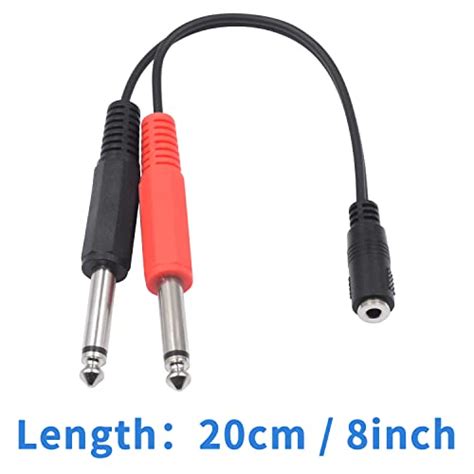 Poyiccot Mm To Adapter Cable Mono To Mm Stereo Adapter