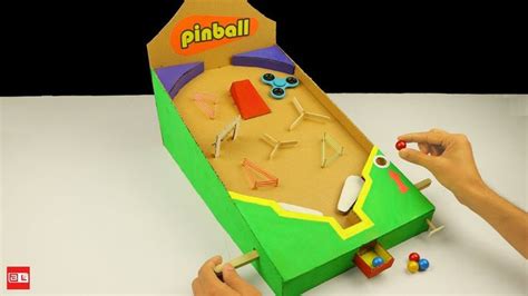 How to Make a Cardboard Pinball Machine at Home | Pinball diy ...