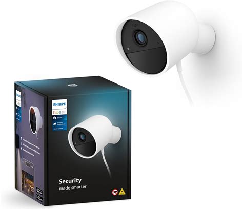 Amazon Philips Hue Secure Wired Smart Home Security Camera Black