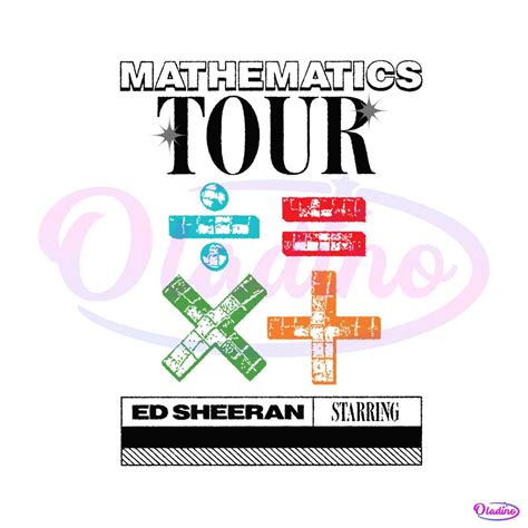 Ed Sheeran Mathematics Tour 2023 Svg Graphic Design Files