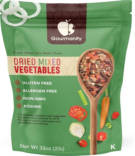 Amazon Gourmanity Dehydrated Mixed Vegetables All Natural Dried