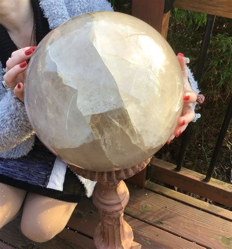 Clear Quartz Large 75 Lb Crystal Ball 10 Wide Etsy