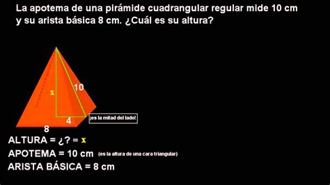 Dictar Adquisici N D Nde Calcular La Altura De Una Piramide