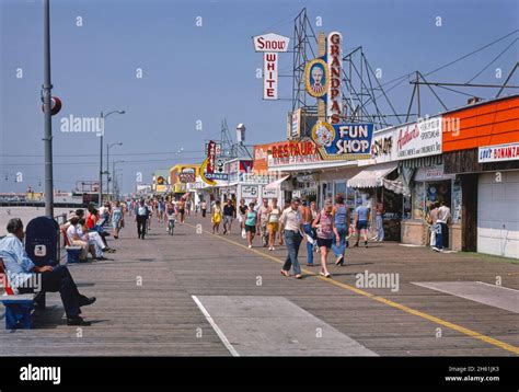 Boardwalk Wildwood New Jersey Ca 1978 Stock Photo Alamy