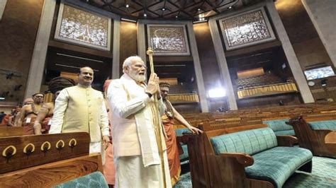 Pm Modi Dedicates New Parliament Building To Nation Heres Glimpse Of