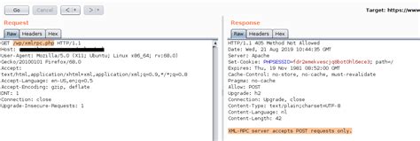 Burp Suite Successful Response Showing That The Xmlrpc Wpsec