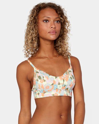 On The Road Bralette Top De Bikini De Tejido Reciclado Para Mujer Rvca