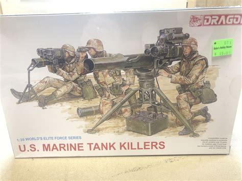 Dragon 3012 1 35 Scale U S Marine Tank Killers Military Figures Model