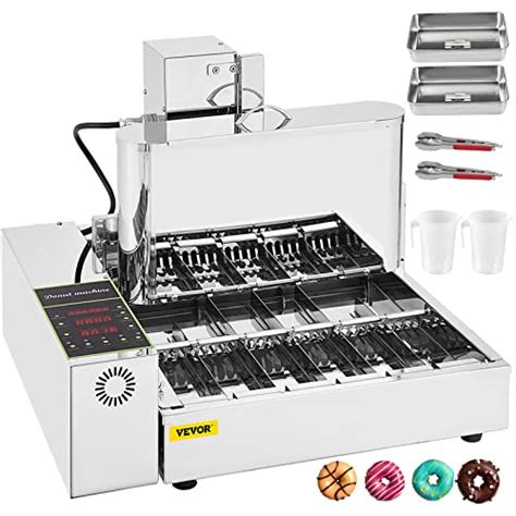 Vevor 110v Commercial Automatic Donut Making Machine 6 Rows Auto