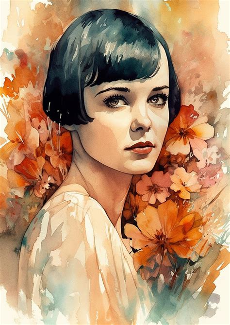 Louise Brooks Digital Art By Thuy Dinh Thi Fine Art America