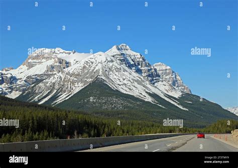 Cathedral Mountain From Trans Canada Highway Banff National Park