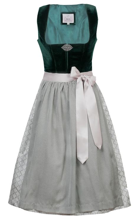 Marjo Midi Dirndl 2tlg 65cm CHERA Smaragd Alpenclassics De