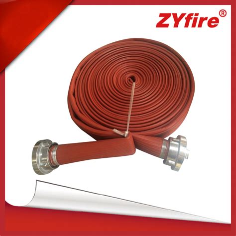 Zyfire Natural Rubber Covered Red Fire Hoses Listed BS6391 Type3