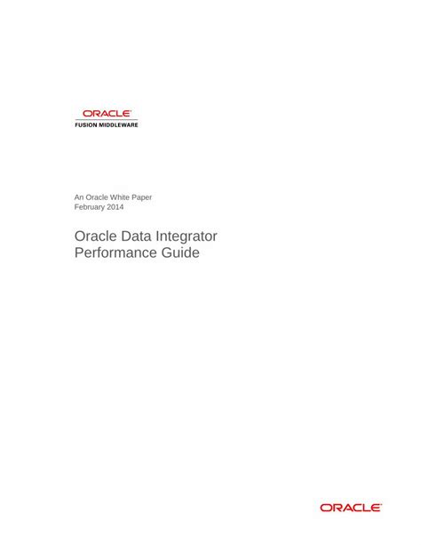 Pdf Oracle Data Integrator Performance Guide Dokumen Tips