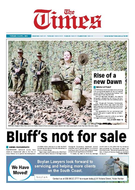 The Victor Harbor Times Th April The Victor Harbor Times