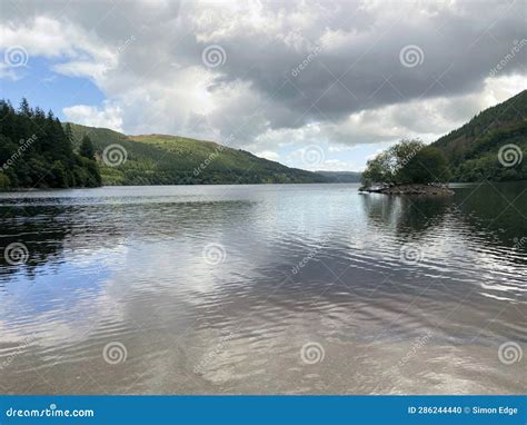 A View Of Lake Vyrnwy In North Wales Stock Photo Image Of River