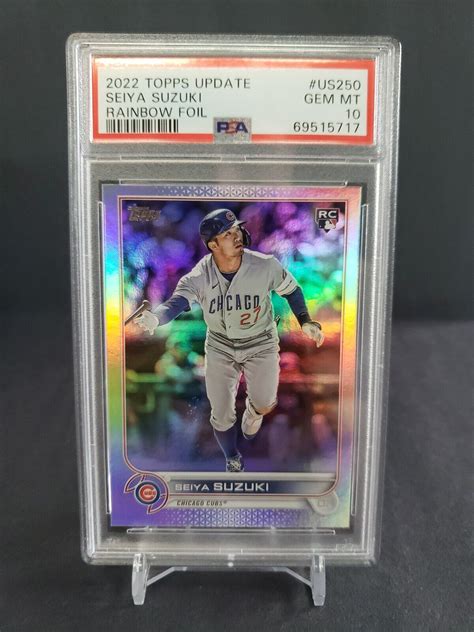 2022 Topps Update Series Rookie Debut Rainbow Foil Us259 Seiya