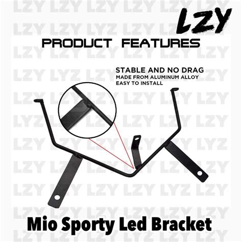 Yamaha Mio Sporty Alloy Led Bracket Stainless Mdl Mini Driving Light