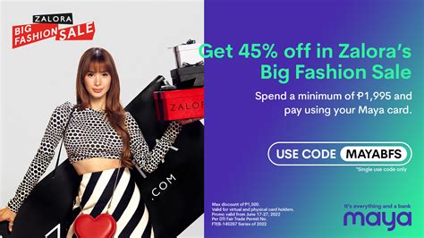 Get 45 OFF In Zalora S Big Fashion Sale Using Your Maya Card