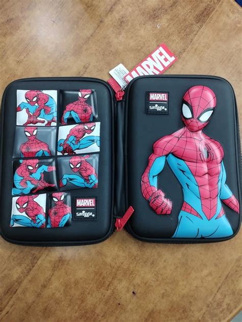 Smiggle Marvel Spider Man Pencil Box Hobbies Toys Stationery