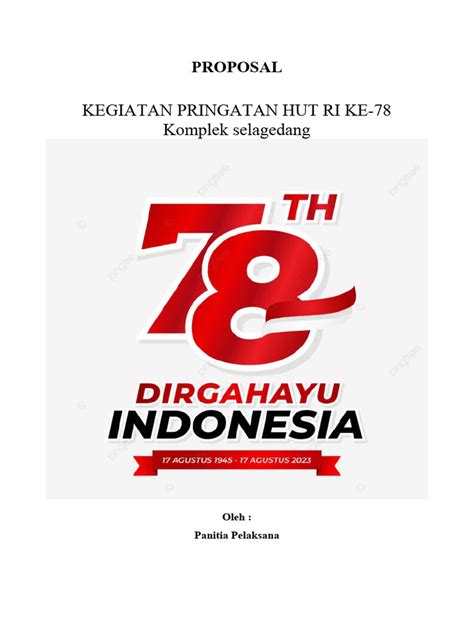 Contoh Proposal 17 Agustus 2023 Pdf