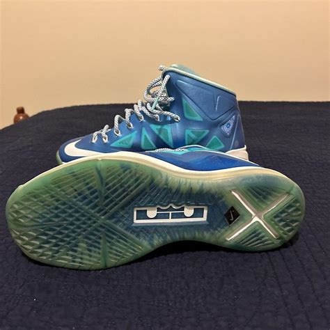 Nike Lebron X 10 Blue Diamond / Windchill Sz... - Depop