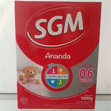 Jual SGM Ananda 0 6bln 1000g Shopee Indonesia