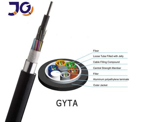 2 4 6 8 24 32 48 Cores Armoured Optical Fiber Cable Gyta Underground Fiber Cable