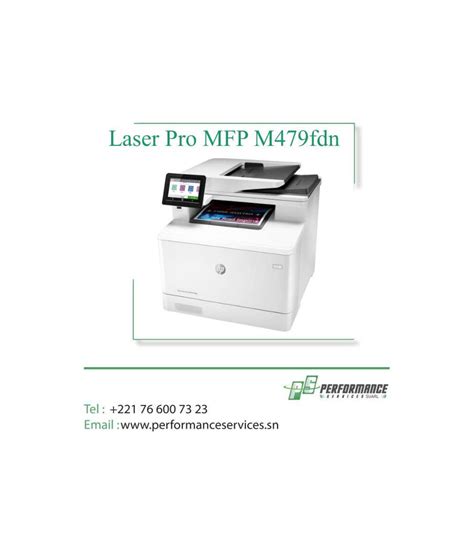 Imprimante HP Color LaserJet Pro MFP M479fdn Recto Verso Automatique