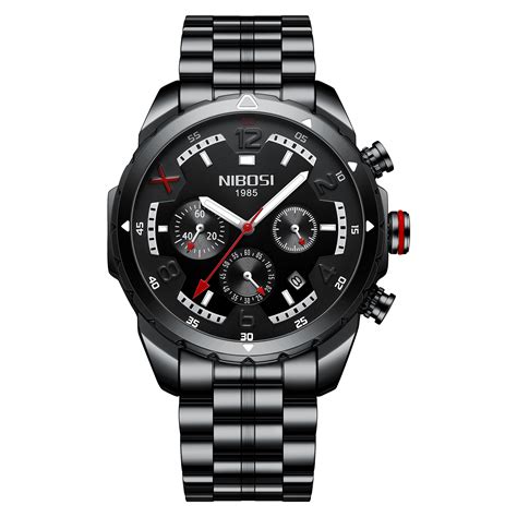 Nibosi Chronograph Men Watches Waterproof 2538 Black Hepsiburada Global